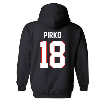 Texas Tech - NCAA Baseball : lukas pirko - Sports Shersey Hooded Sweatshirt-1