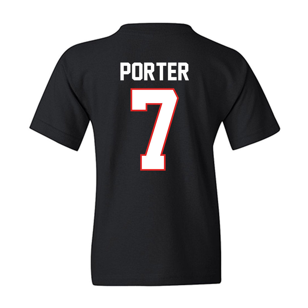 Texas Tech - NCAA Baseball : Hollis Porter - Sports Shersey Youth T-Shirt-1