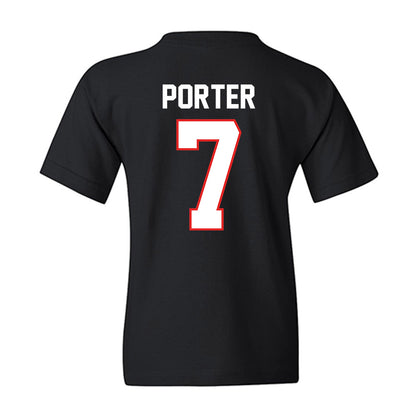 Texas Tech - NCAA Baseball : Hollis Porter - Sports Shersey Youth T-Shirt-1