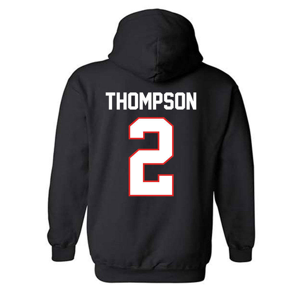 Texas Tech - NCAA Baseball : Kyeler Thompson - Sports Shersey Hooded Sweatshirt-1