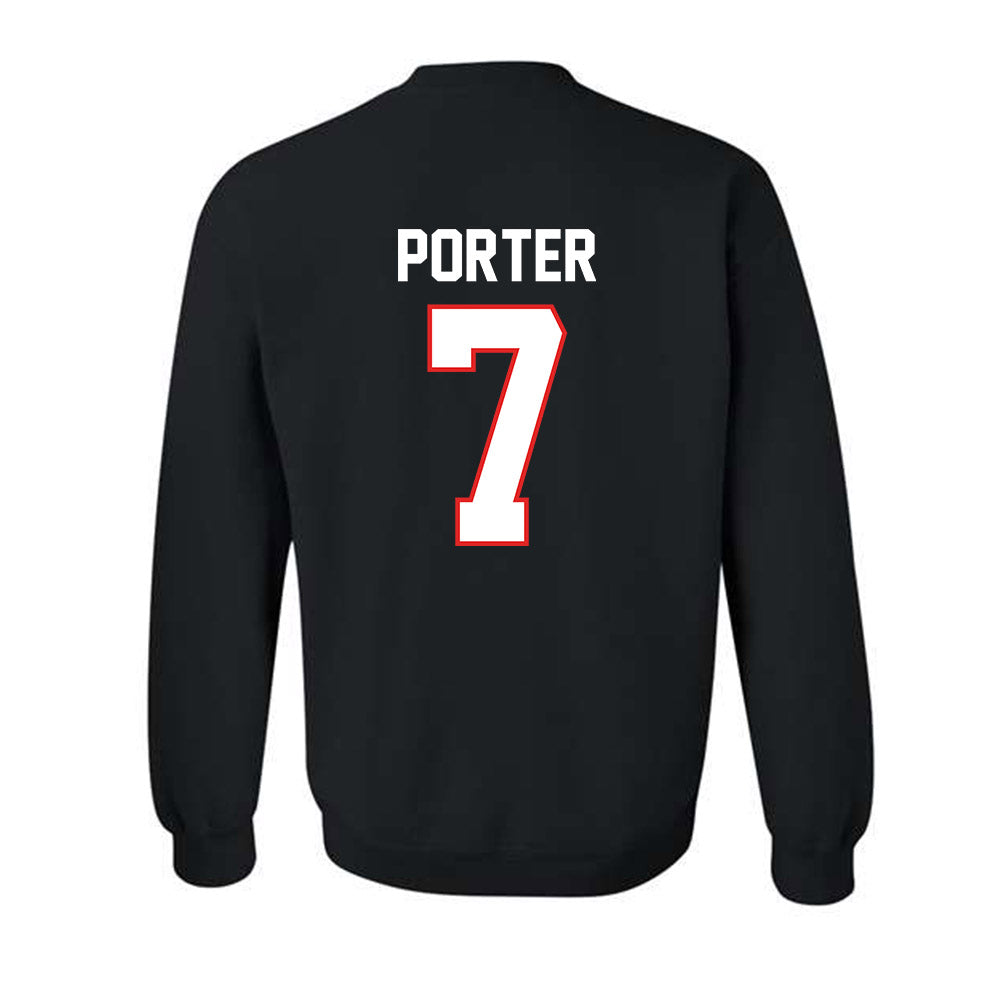 Texas Tech - NCAA Baseball : Hollis Porter - Sports Shersey Crewneck Sweatshirt-1
