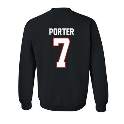 Texas Tech - NCAA Baseball : Hollis Porter - Sports Shersey Crewneck Sweatshirt-1