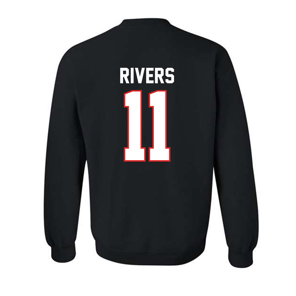 Texas Tech - NCAA Baseball : Davis Rivers - Sports Shersey Crewneck Sweatshirt-1