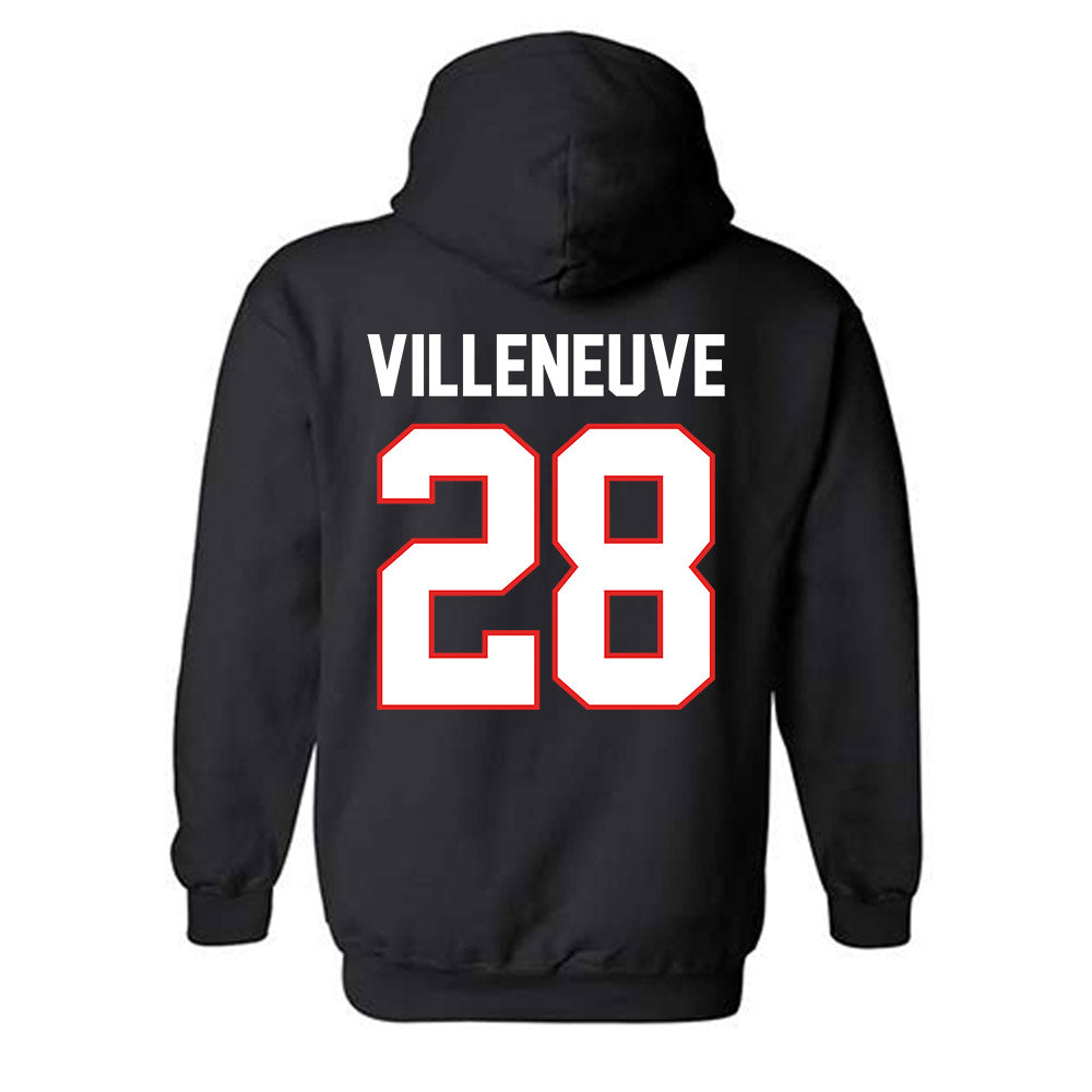 Texas Tech - NCAA Baseball : Robin Villeneuve - Sports Shersey Hooded Sweatshirt-1