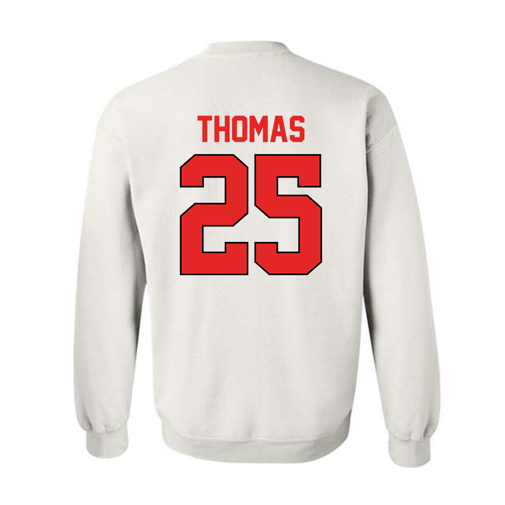 Texas Tech - NCAA Baseball : Chase Thomas - Sports Shersey Crewneck Sweatshirt-1
