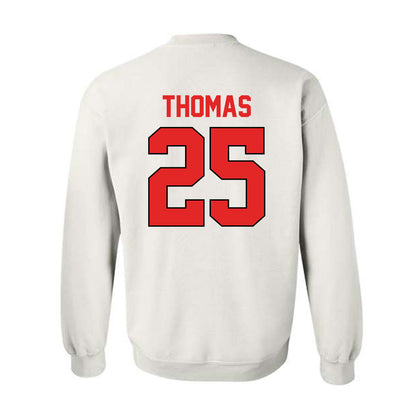 Texas Tech - NCAA Baseball : Chase Thomas - Sports Shersey Crewneck Sweatshirt-1