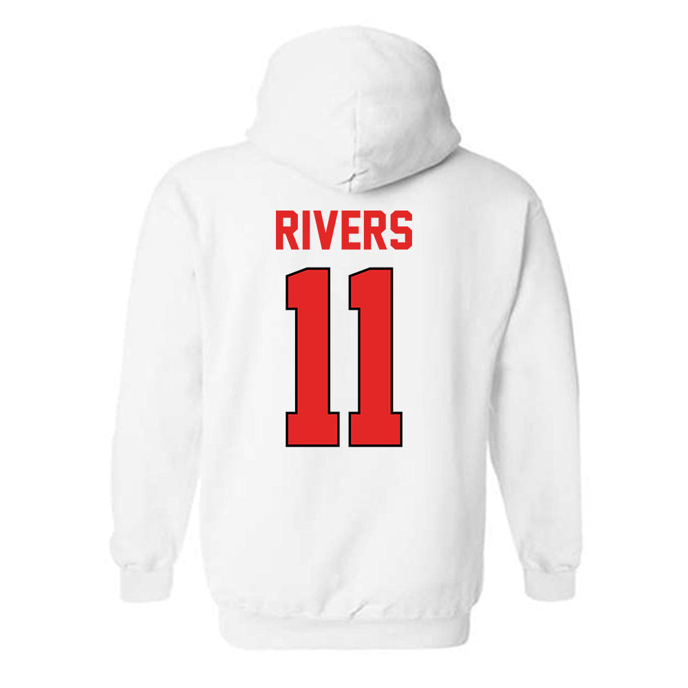 Texas Tech - NCAA Baseball : Davis Rivers - Sports Shersey Hooded Sweatshirt-1