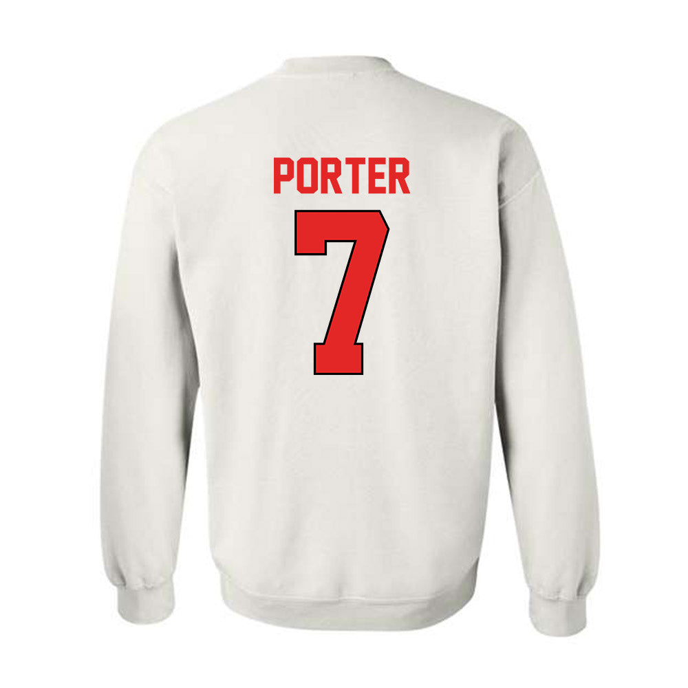 Texas Tech - NCAA Baseball : Hollis Porter - Sports Shersey Crewneck Sweatshirt-1