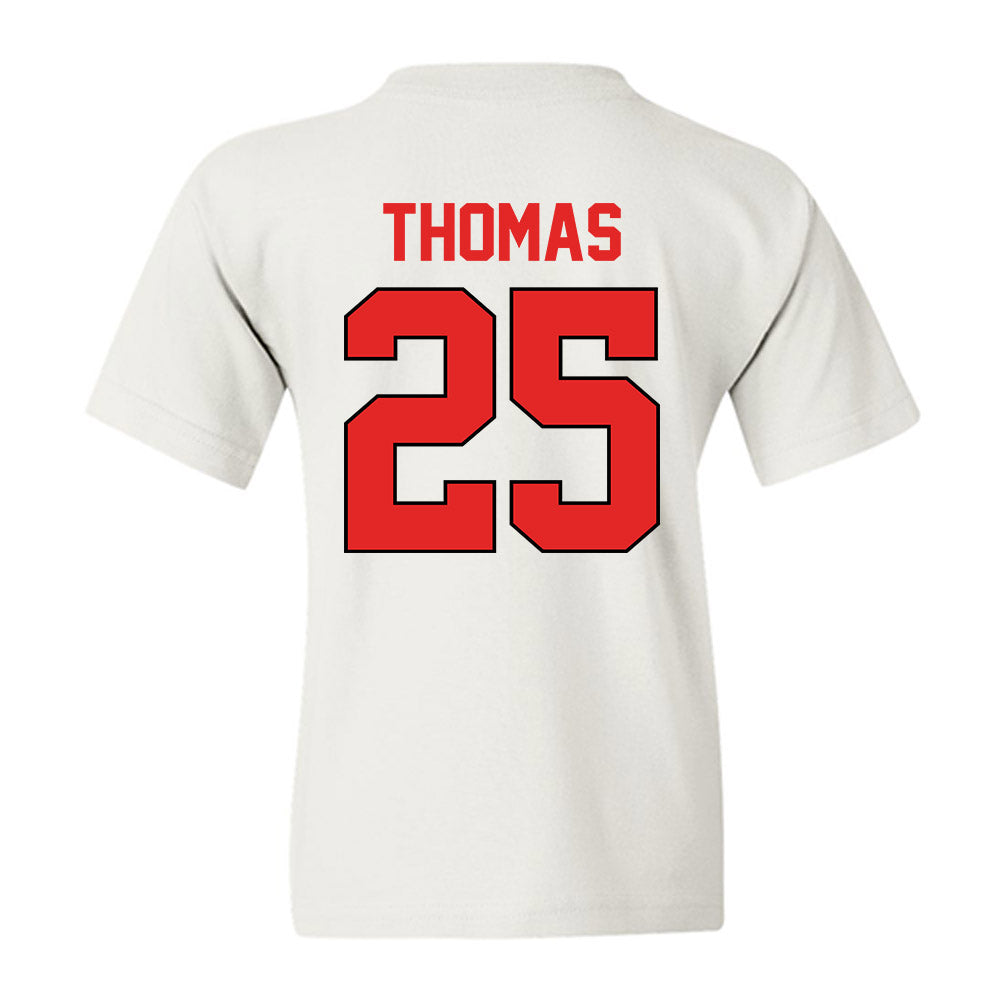 Texas Tech - NCAA Baseball : Chase Thomas - Sports Shersey Youth T-Shirt-1