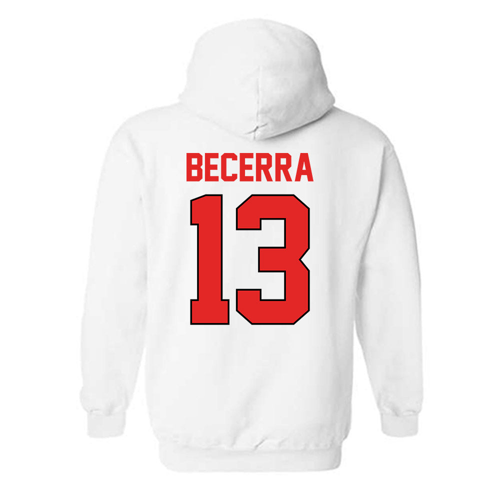 Texas Tech - NCAA Baseball : Donovan Becerra - Sports Shersey Hooded Sweatshirt-1