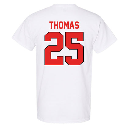 Texas Tech - NCAA Baseball : Chase Thomas - Sports Shersey T-Shirt-1