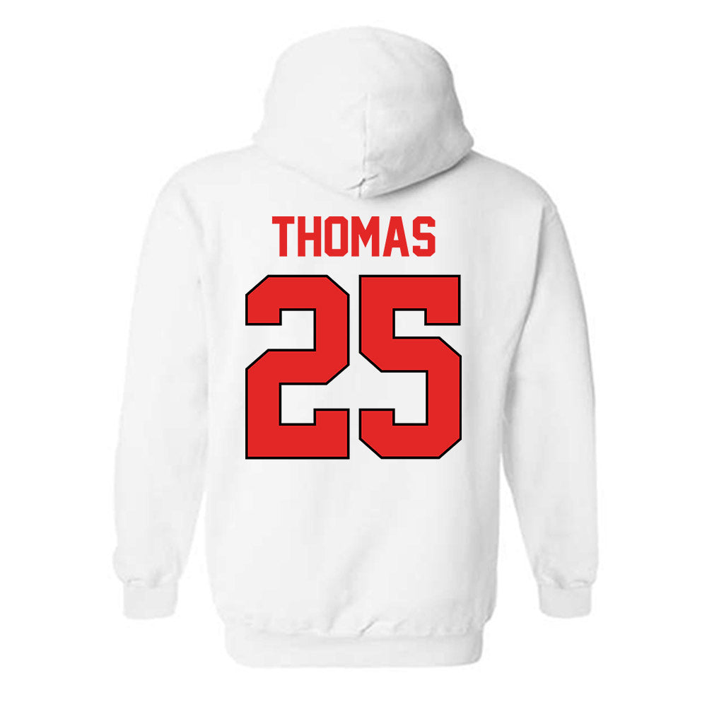 Texas Tech - NCAA Baseball : Chase Thomas - Sports Shersey Hooded Sweatshirt-1