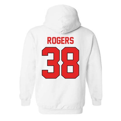 Texas Tech - NCAA Baseball : Jacob Rogers - Sports Shersey Hooded Sweatshirt-1