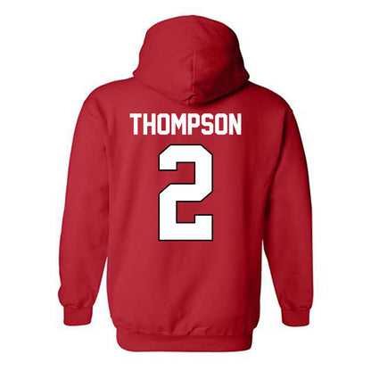 Texas Tech - NCAA Baseball : Kyeler Thompson - Sports Shersey Hooded Sweatshirt-1