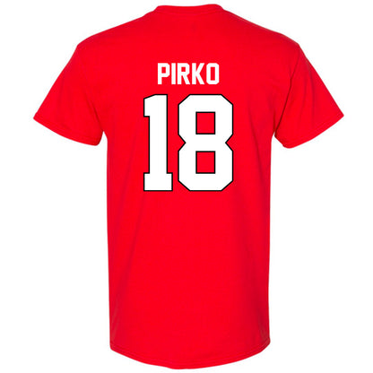 Texas Tech - NCAA Baseball : lukas pirko - Sports Shersey T-Shirt-1