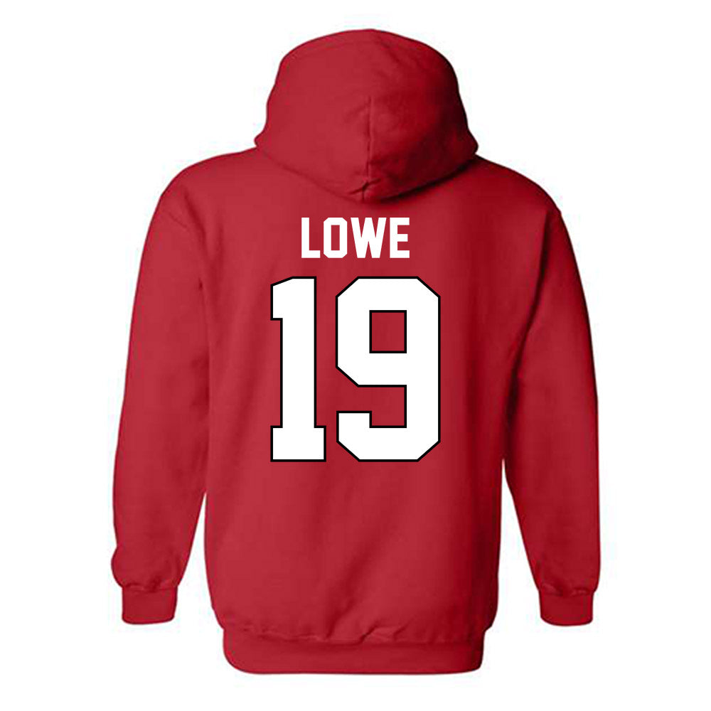 Texas Tech - NCAA Baseball : Jonny Lowe - Sports Shersey Hooded Sweatshirt-1