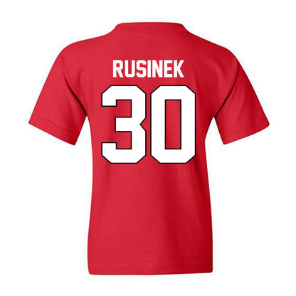Texas Tech - NCAA Baseball : Jesse Rusinek - Sports Shersey Youth T-Shirt-1
