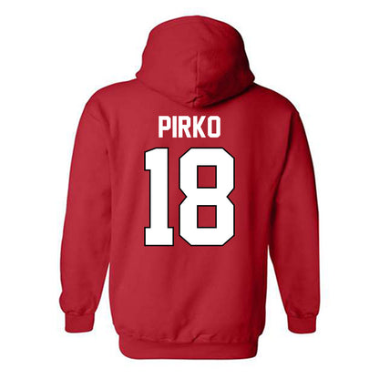 Texas Tech - NCAA Baseball : lukas pirko - Sports Shersey Hooded Sweatshirt-1
