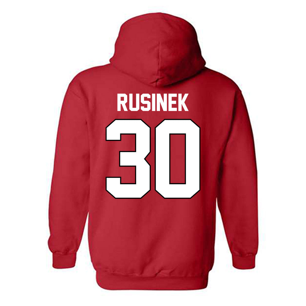 Texas Tech - NCAA Baseball : Jesse Rusinek - Sports Shersey Hooded Sweatshirt-1