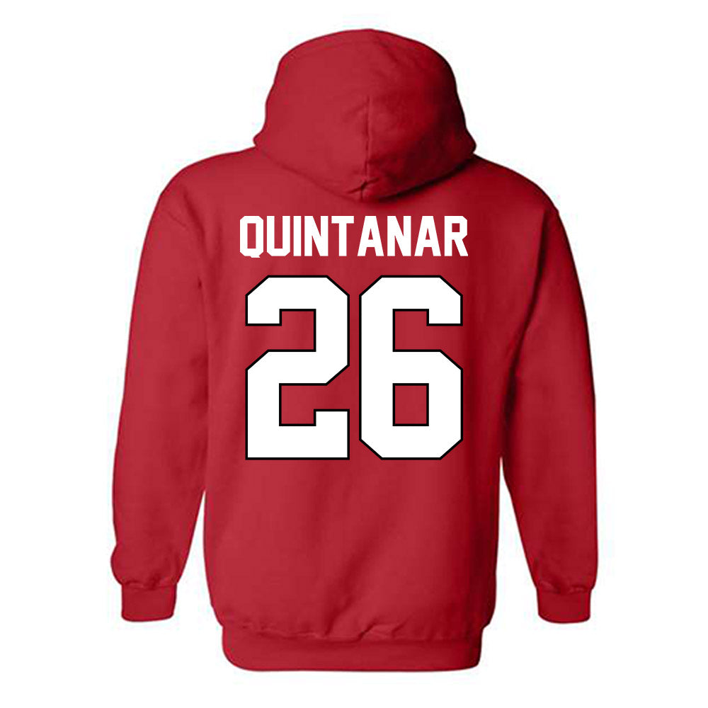 Texas Tech - NCAA Baseball : Matt Quintanar - Sports Shersey Hooded Sweatshirt-1