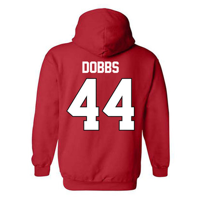 Texas Tech - NCAA Softball : Becky Dobbs - Sports Shersey Hooded Sweatshirt-1