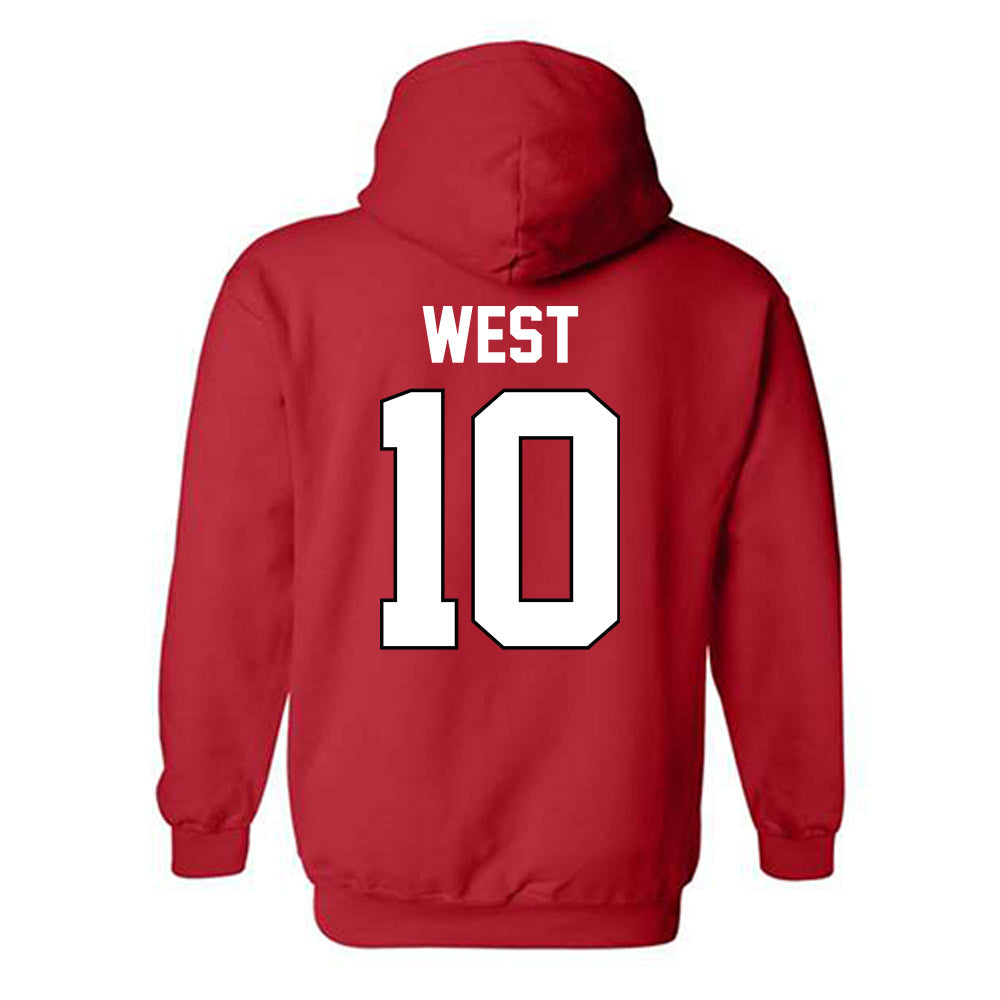 Texas Tech - NCAA Softball : Mallie West - Sports Shersey Hooded Sweatshirt-1
