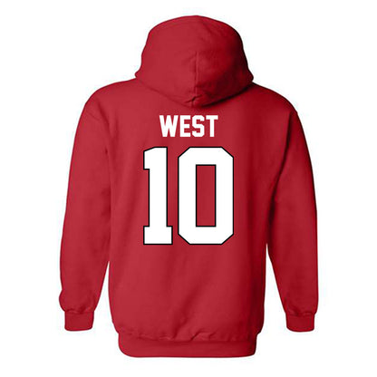 Texas Tech - NCAA Softball : Mallie West - Sports Shersey Hooded Sweatshirt-1