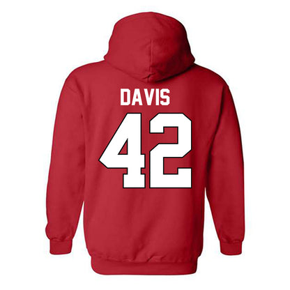 Texas Tech - NCAA Softball : Mihyia Davis - Sports Shersey Hooded Sweatshirt-1