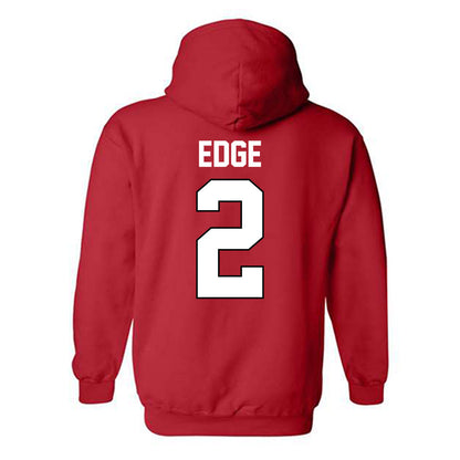 Texas Tech - NCAA Softball : Cimone Edge - Sports Shersey Hooded Sweatshirt-1