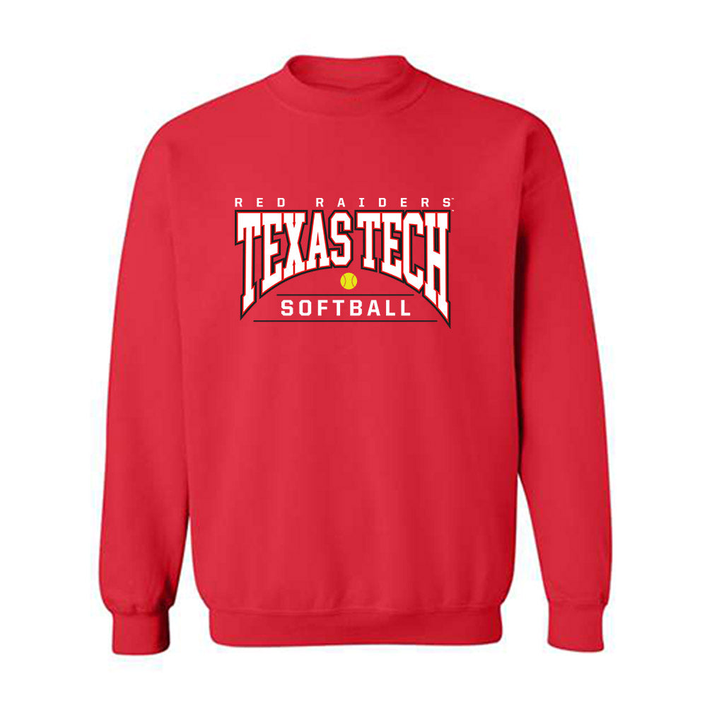 Texas Tech - NCAA Softball : Jasmyn Burns - Sports Shersey Crewneck Sweatshirt-0