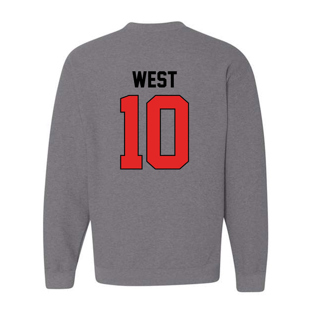Texas Tech - NCAA Softball : Mallie West - Sports Shersey Crewneck Sweatshirt-1