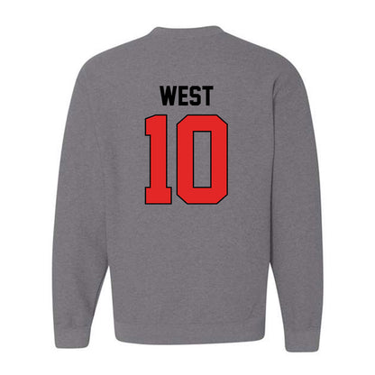 Texas Tech - NCAA Softball : Mallie West - Sports Shersey Crewneck Sweatshirt-1