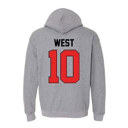 Texas Tech - NCAA Softball : Mallie West - Sports Shersey Hooded Sweatshirt-1