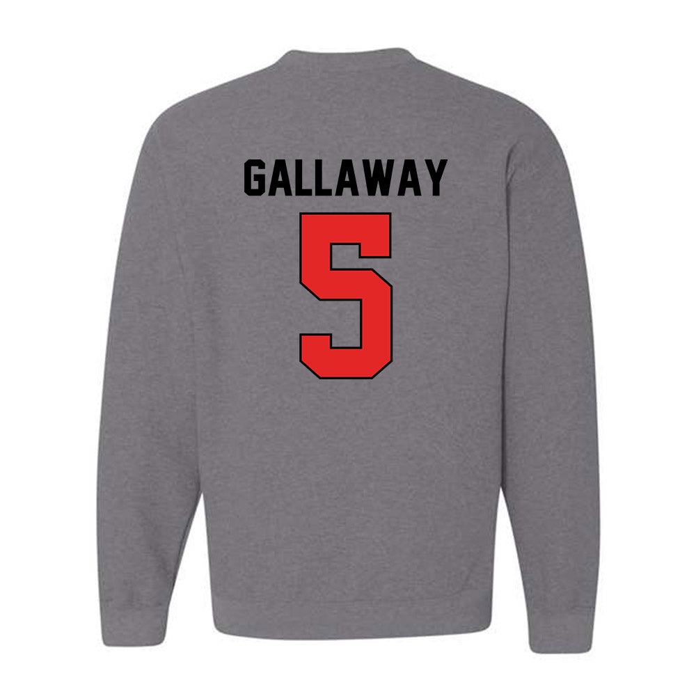 Texas Tech - NCAA Softball : Bradi Gallaway - Sports Shersey Crewneck Sweatshirt-1