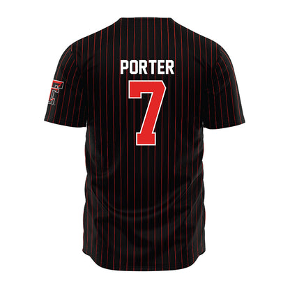 Texas Tech - NCAA Baseball : Hollis Porter - Jersey-1