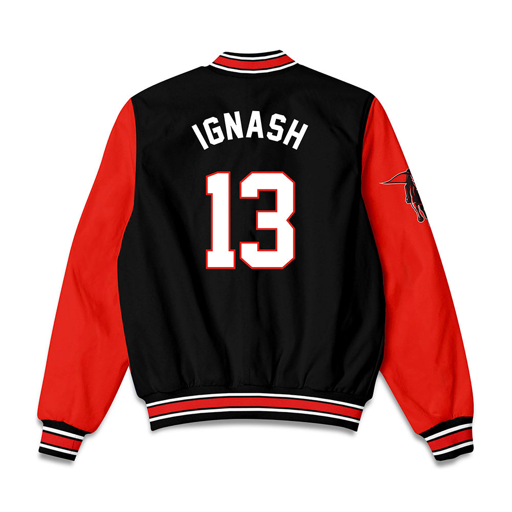 Texas Tech - NCAA Women's Volleyball : Shelby Ignash - Bomber Jacket-1