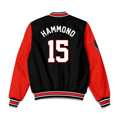 Texas Tech - NCAA Football : Will Hammond - Bomber Jacket-1