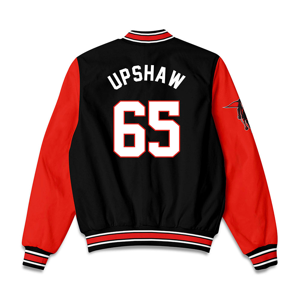 Texas Tech - NCAA Football : Danthis Upshaw - Bomber Jacket-1