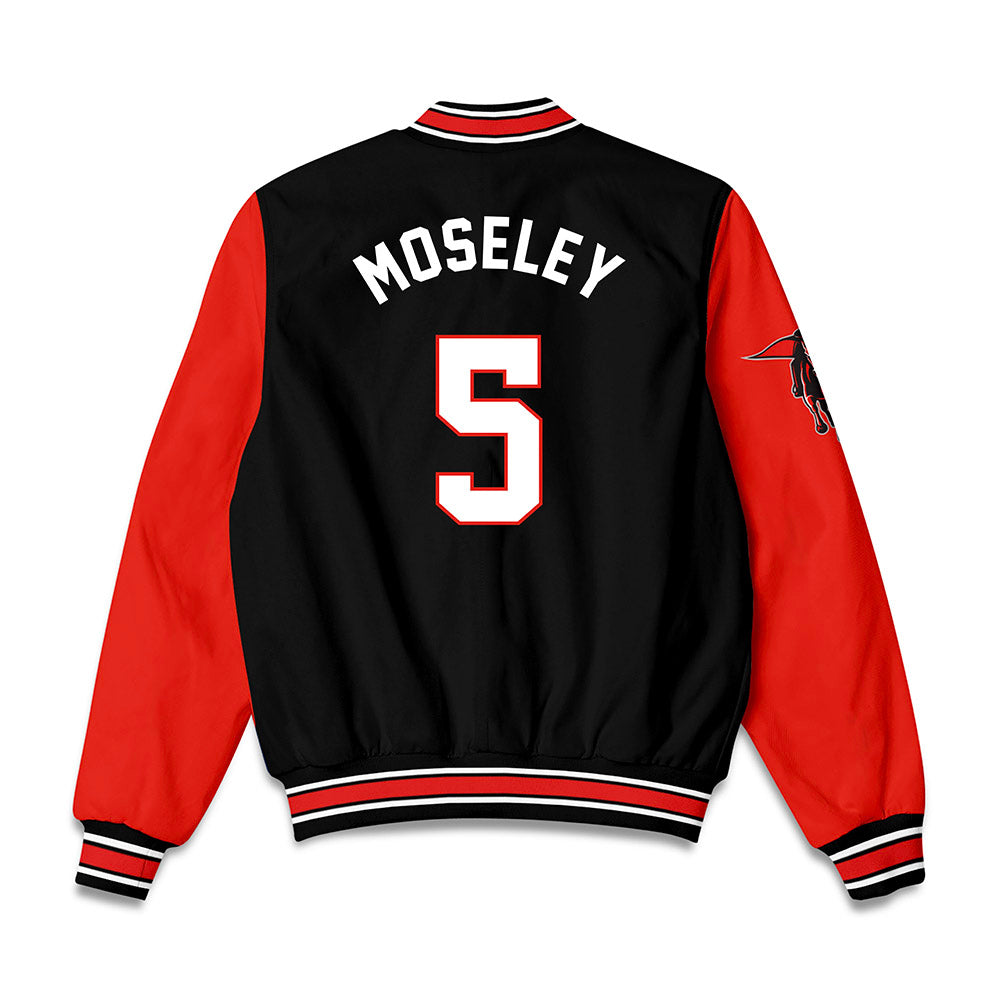 Texas Tech - NCAA Men's Basketball : Josiah Moseley - Bomber Jacket-1