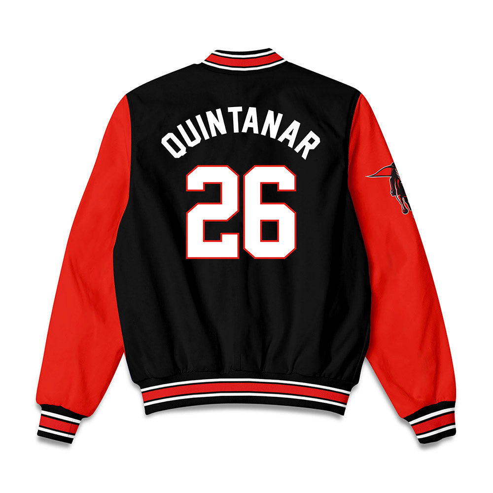 Texas Tech - NCAA Baseball : Matt Quintanar - Bomber Jacket-1