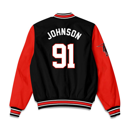 Texas Tech - NCAA Football : Krush Johnson - Bomber Jacket-1