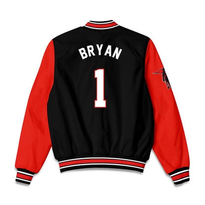 Texas Tech - NCAA Men's Basketball : Tyeree Bryan - Bomber Jacket-1