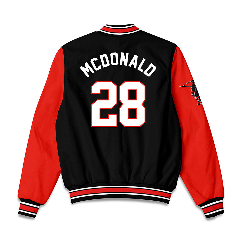 Texas Tech - NCAA Football : Braylan McDonald - Bomber Jacket-1