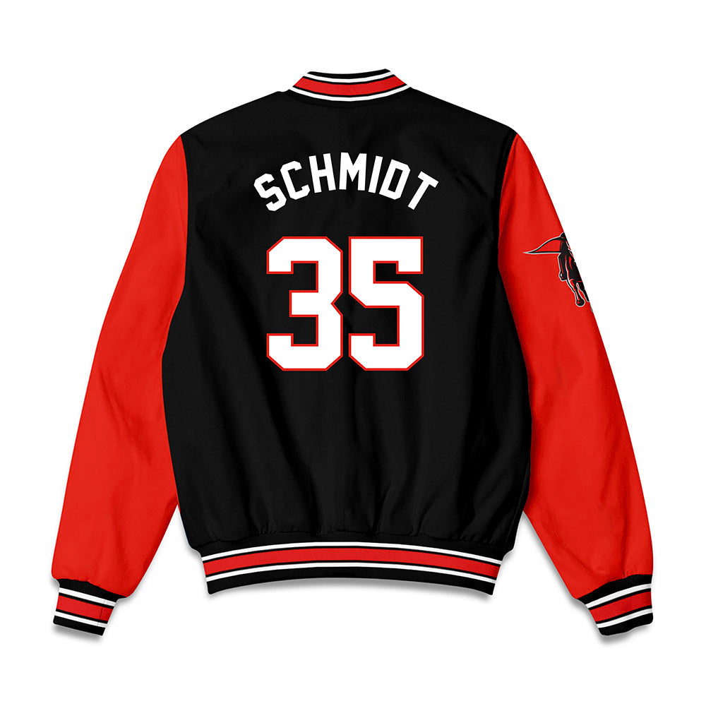 Texas Tech - NCAA Softball : nikolette schmidt - Bomber Jacket-1