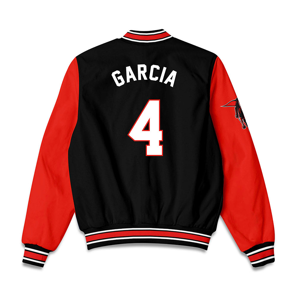 Texas Tech - NCAA Baseball : Linkin Garcia - Bomber Jacket-1