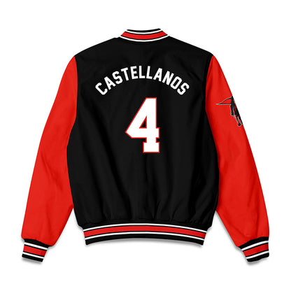Texas Tech - NCAA Football : Thomas Castellanos - Bomber Jacket-1