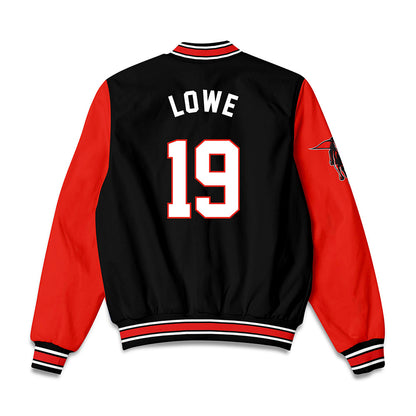 Texas Tech - NCAA Baseball : Jonathan Lowe - Bomber Jacket-1
