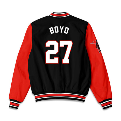 Texas Tech - NCAA Football : Amier Boyd - Bomber Jacket-1