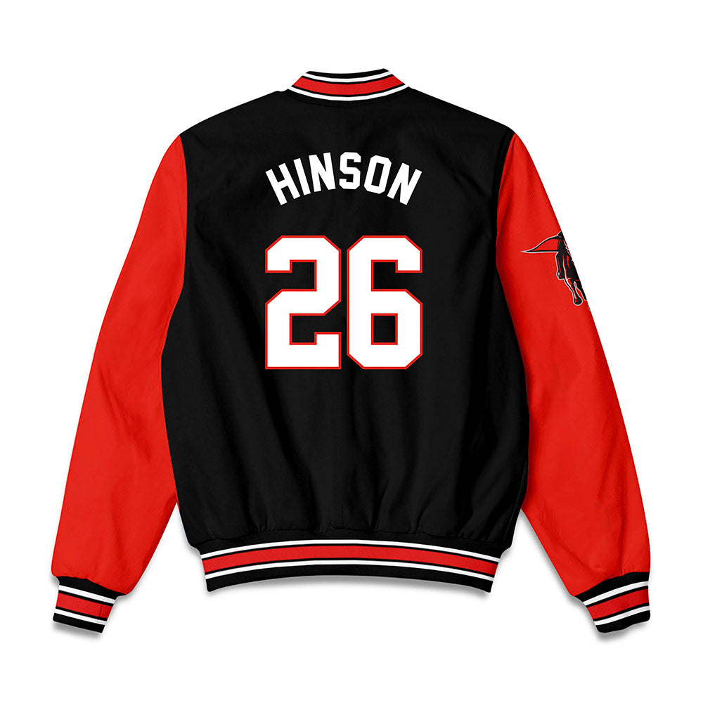 Texas Tech - NCAA Softball : Brianna Hinson - Bomber Jacket-1