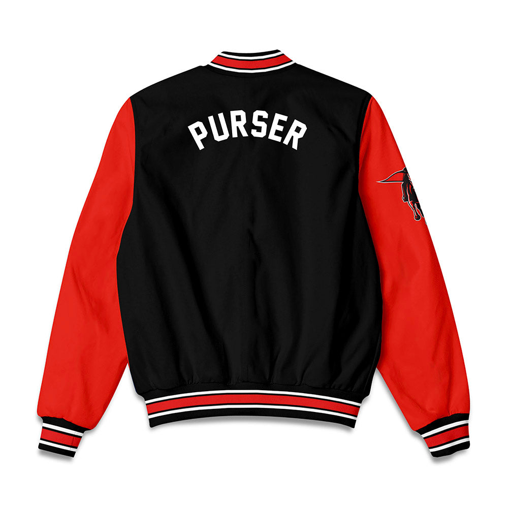 Texas Tech - NCAA Men's Track & Field : KYEN PURSER - Bomber Jacket-1